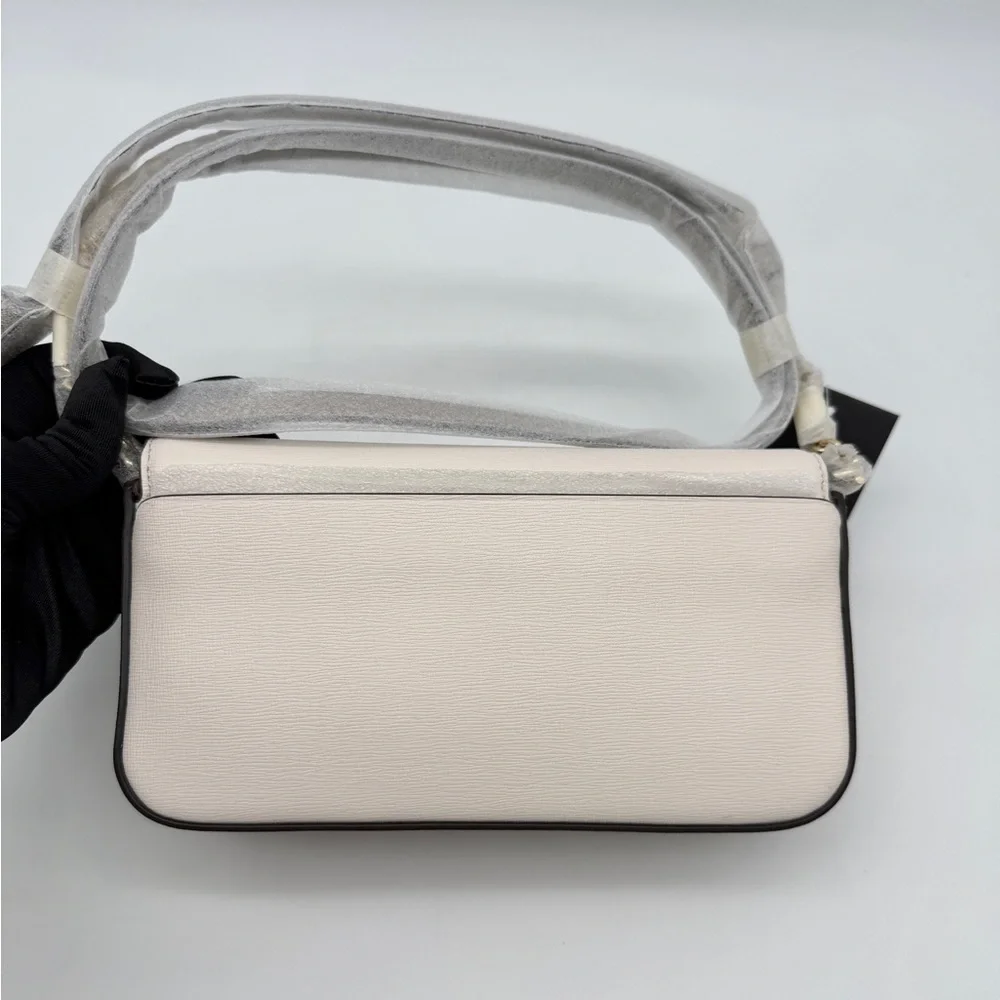 Kate Spade Devin Colorblocked Flap Chain Wallet Timeless Taupe Multi